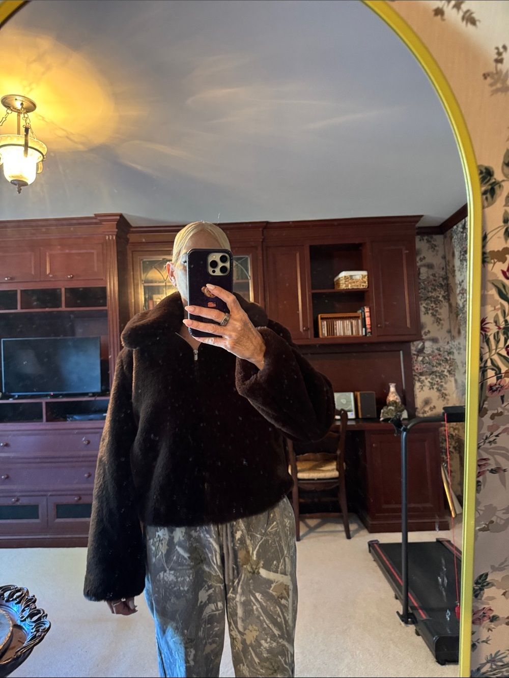 GAP Dark Brown Plush Teddy Jacket